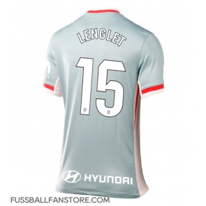 Atletico Madrid Clement Lenglet #15 Replik Auswärtstrikot Damen 2024-25 Kurzarm